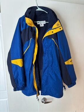Vintage Columbia Campera Blue Yellow Men's Ski Jacket Amazing condition size L